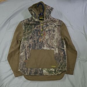 Cabela's Youth Boys Brown and Green Camouflage Pullover